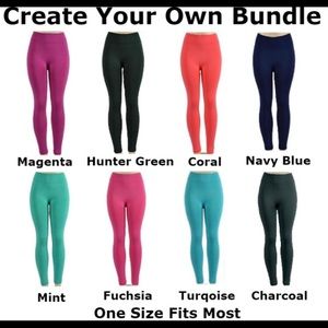 3PK NWT- Fleece Leggings-Pick Your Own Colors